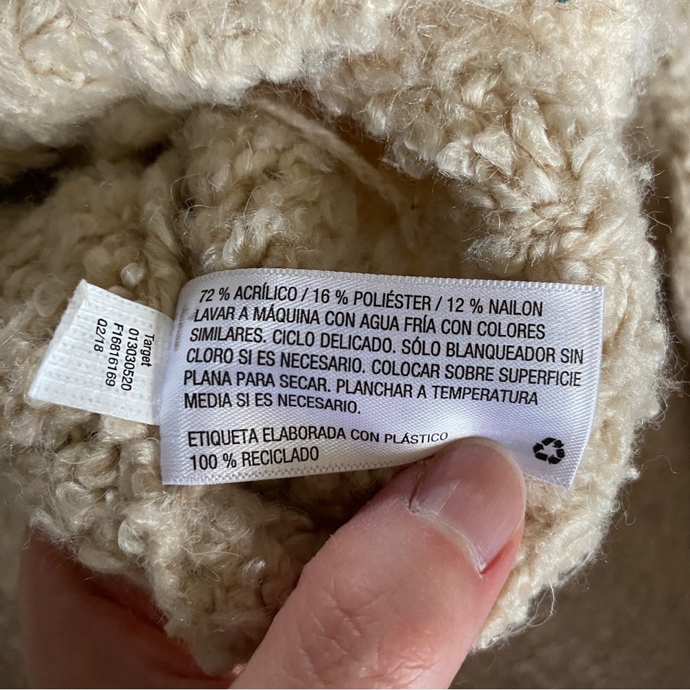 Universal Thread, Chunky Knit Oversized Cream Car… - image 7